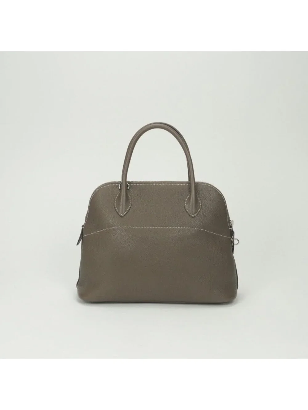 Hermes Bolide 31 Tote Shoulder Bag Taurillon Clemence Etoupe Gray Silver 2-Way